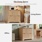 JXQTLINGMU 2 Drawer File Cabinet - Image 6
