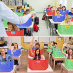 Ubenic 24-Pack Desk Dividers for Students, Space Cardboard Privacy Boards for - Image 7