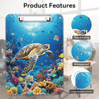 Luminzo Plastic Cute Clipboard Low-Profile Metal Clip, A4 Letter Size 9 x 12.5 - Image 6