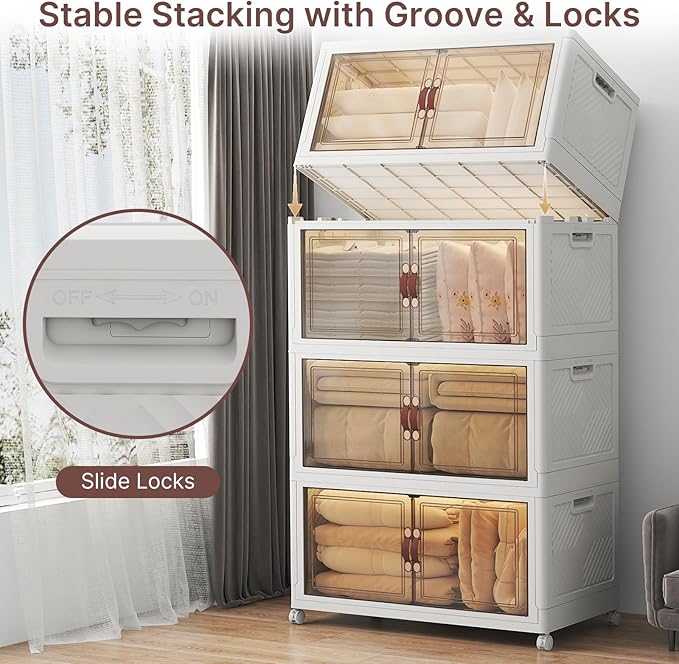 UAMFURI Extra Large Stackable Storage Bins - Image 5
