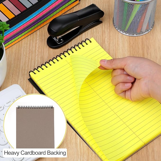 Resurhang 6 Pcs Legal Pad Top Spiral Bound Notebook 70 Sheets Double Sided - Image 3