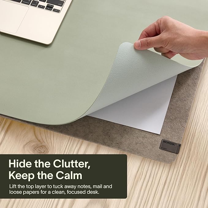 Nordik Felt and Leather Desk Mat - Image 2