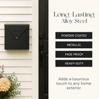 NACH Mailboxes for Outside Wall Mount, Waterproof Mailboxes for Outside - Image 5