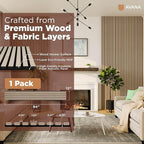 Avana Modern Acoustic Wood Wall Panels – 94.4 X 12.6 Inch White Oak Acoustic - Image 4
