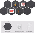 12'' Large Hexagon Cork-Bulletin Boards - Image 2