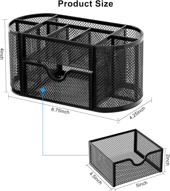 EasyPAG Mesh Pen Holder Desk Organizer - Image 8