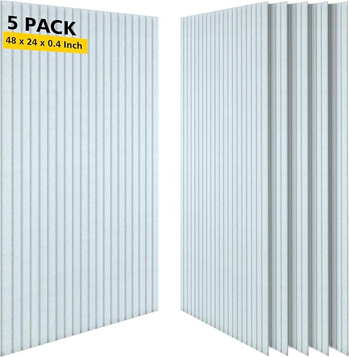 AUTORIFIC Acoustic Panels, 5 Pack Sound Panels Noise Reducing by AUTORIFIC