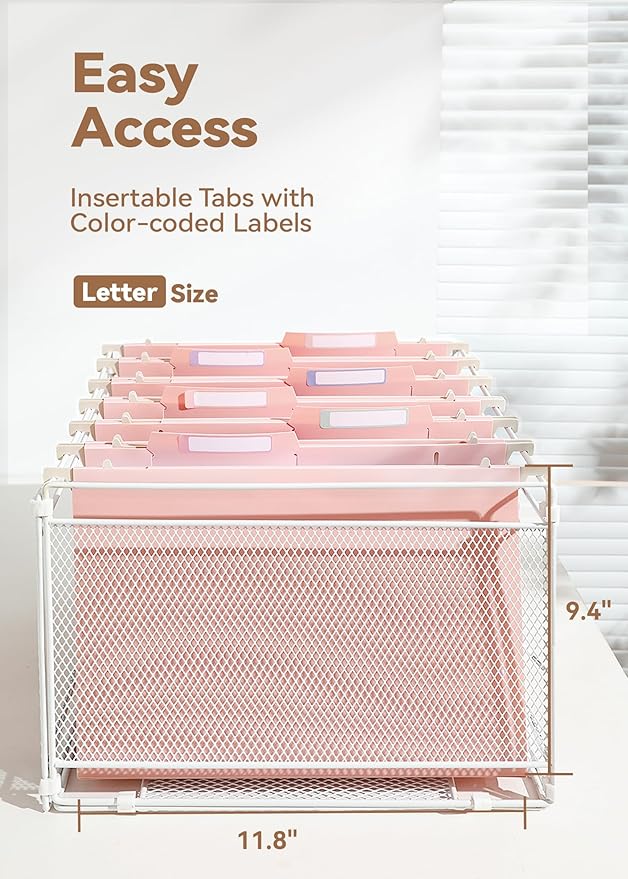 SortRax Plastic High Capacity Hanging File Folders, Letter Size, Heavy Duty - Image 5