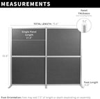 VIVO Modular Wall System, 2 PET Panels, Modern Professional Office Cubicle - Image 3