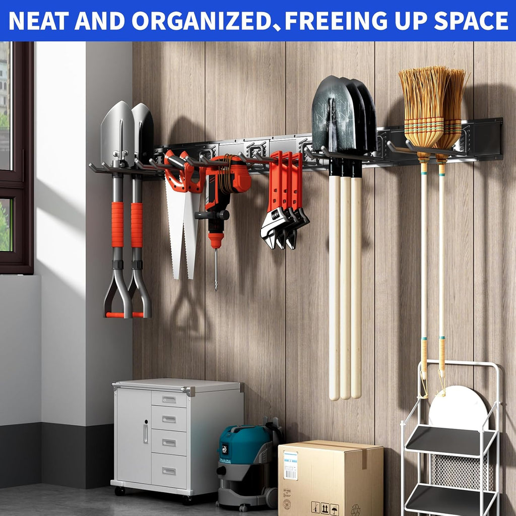 garage tool organizer wall mount, 48 inch heavy, package contents