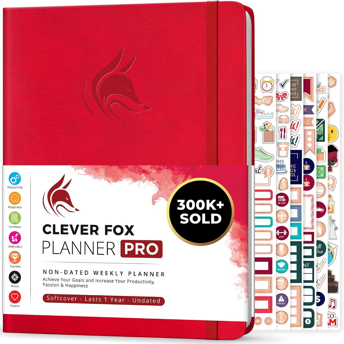 Clever Fox Planner PRO – Weekly & Monthly Life Planner to Increase Productivity