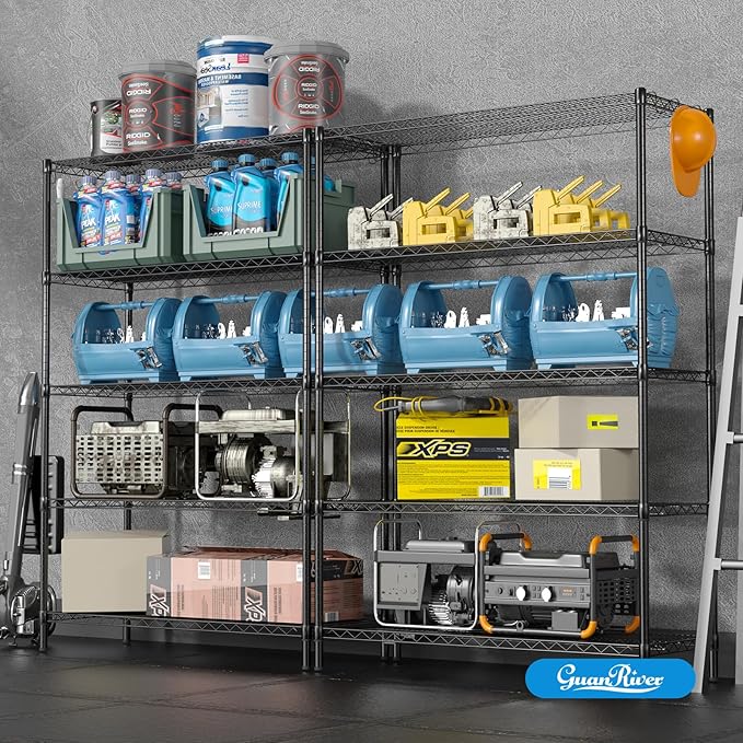 Guan River 5-Shelf Adjustable Metal Shelf Wire Shelving Unit Heavy Duty Storage - Image 8