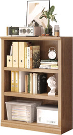 Bevfint 43 in Tall Bookcase, 3-Tier Bookshelf Open Storage, 33 inch Wide Floor - Image 7