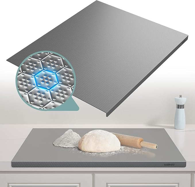KORVOS 304 Stainless Steel Cutting Board, Large Size 23.62"x19.68" Heavy Duty by KORVOS