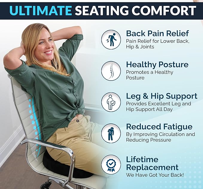 ComfiLife Premium Gel & Memory Foam Seat Cushion – Doctor Recommended Office - Image 4