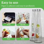 MECOLOUR Clear Sticker Paper for Inkjet Printer -95% Transparent 8.5x11 Inch - Image 3