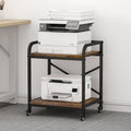Vokumba 2 Tier Under Desk Printer Stand, Large Printer Table