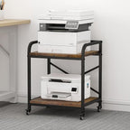 Vokumba 2 Tier Under Desk Printer Stand, Large Printer Table by Vokumba