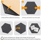12'' Large Hexagon Cork-Bulletin Boards - Image 4