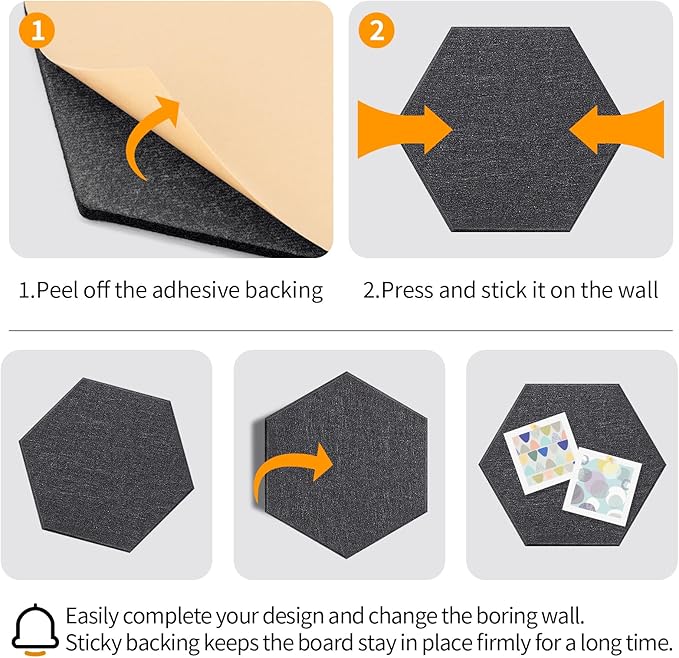 12'' Large Hexagon Cork-Bulletin Boards - Image 4
