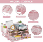 Marbrasse 3 Tier Mesh Desk Organizer - Image 3