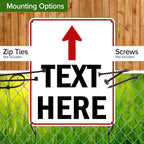 Custom Arrow, Custom Directional Sign, Up Arrow, 24x30 Inches, 55 mil thick - Image 5