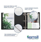 Samsill 1 Inch 3 Ring Binders, Made in USA, Economy Round Ring, 200 Sheet - Image 6