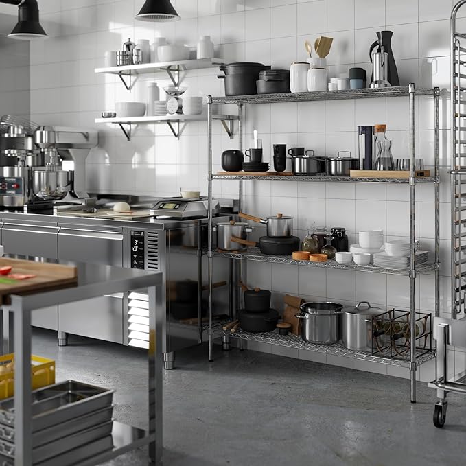 Regal Altair 14" Deep x 54" Wide x 64" Height Wire Shelving Kit | 4-Tier | NSF - Image 5