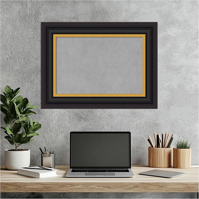 Amanti Art Black Framed Magnetic Board 18x24 Small Vision Board - Image 6