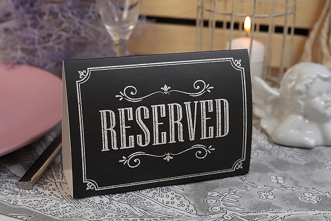 20 Pack Rustic Reserved Table Sign - Image 8