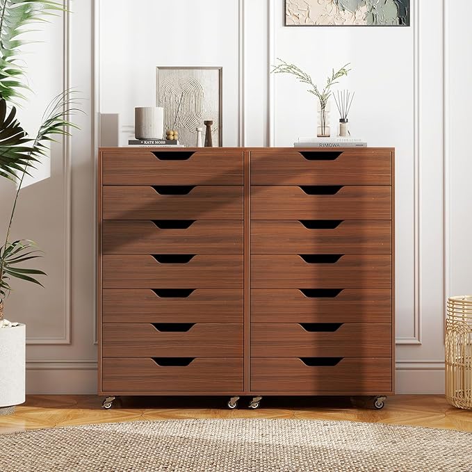 Giantex 7-Drawer Storage Cabinet, Mobile File Organizer - Image 9