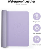 YSAGi Leather Desk Protector, Office Mat, Large Mouse Mat, Non-Slip PU Leather - Image 4