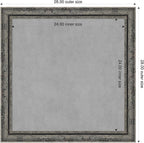 Amanti Art Black Framed Magnetic Board 28x28 Medium Vision Board - Image 2