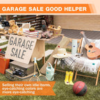 2400Pcs Garage Sale Stickers,1/2"×3/4" Yard Sales Price Stickers, Rectangle Preprinted Price Tag Labels Stickers for Flea Markets, Waterproof Pricing Labels for Retail Use