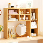 Tangkula Desktop Bookshelf, 3-Tier Desk Display Rack Organizer - Image 4