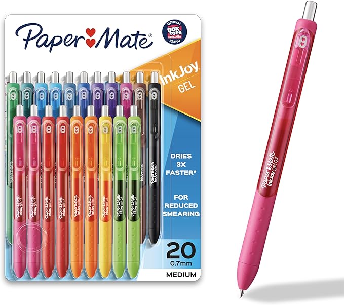 Paper Mate InkJoy Gel Pens, Medium Point, Teacher Essentials, Journaling by PaperMate