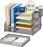 Marbrasse 5-Tier Paper Letter Tray Organizer - Image 2