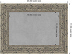Amanti Art Silver Framed Magnetic Board 17x23 Small Vision Board - Image 2