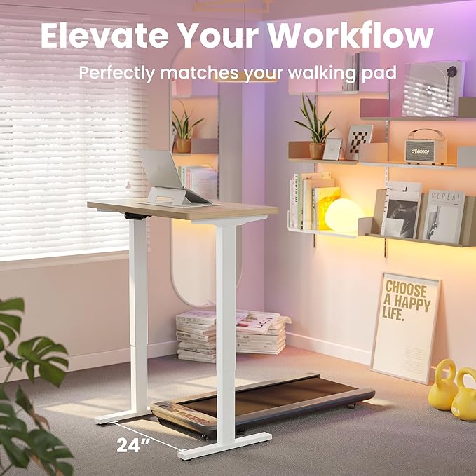 HUANUO Electric Standing Desk, 55 x 24 Inch Height Adjustable Computer Desk - Image 9