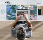 Abstract Oil Painting Mousepad Retro Water Lilies Desk Mat, XXL Large Extended - Image 7