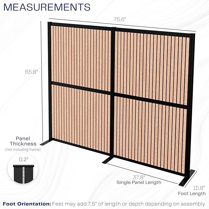 VIVO Modular Wall System, 2 PET Panels, Modern Professional Office Cubicle - Image 3