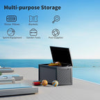 Decksplore 320 Gallon Outdoor Storage Box Waterproof Lockable Resin Deck Box - Image 7