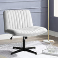 PUKAMI Criss Cross Chair, Armless Cross Legged Office Desk Chair No Wheels by PUKAMI