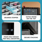 IRIS USA Bead Organizer Drawers, Screw Tool Electronics Hardware Nuts and Bolts - Image 4