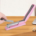 Stapler with 5000 Staples - 25 Sheet Capacity, Staplers for Desk, Pink | Non-Slip Office Stapler for classroom, home, School