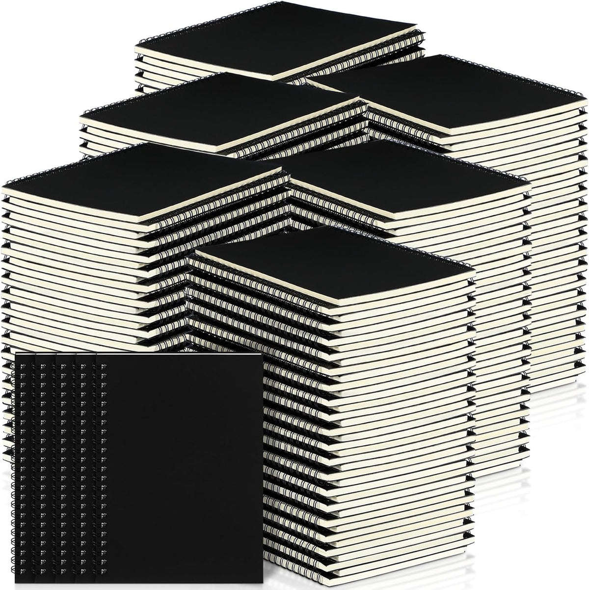 Yahenda 108 Pcs Spiral Notebook Bulk A5 Journal Lined 8.3'' x 5.5'' Writing