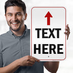 Custom Arrow, Custom Directional Sign, Up Arrow, 12x18 Inches, 3M EGP Reflective - Image 2