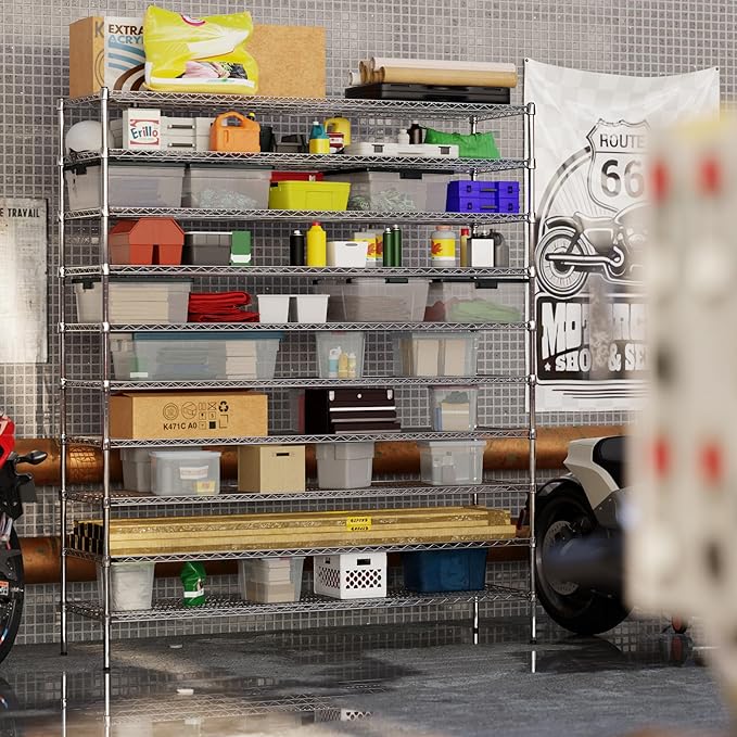 Regal Altair 21" Deep x 72" Wide x 86" Height Wire Shelving Kit | 10-Tier | NSF - Image 2