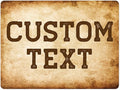 Custom Sign, Custom Street Sign, 11 Font Colors, 13 Font Styles, 4 Hole Options by MySignCenter