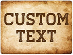 Custom Sign, Custom Street Sign, 11 Font Colors, 13 Font Styles, 4 Hole Options by MySignCenter